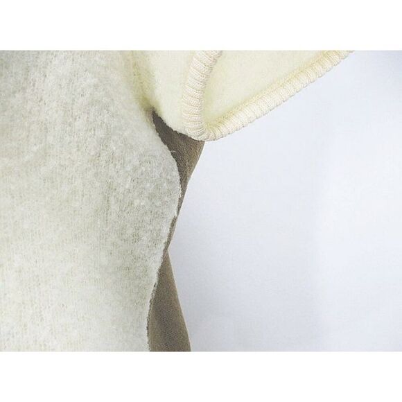 Lanvin Paris Two-Tone Wool Knit Zip Top Size 38 French - Picture 7 of 8